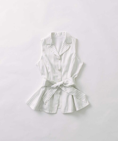 OLIVE des OLIVE（オリーブデオリーブ）の「【Belle Charme】Ribbon Belt Jacket（その他アウター・レディース・ドット/オフホワイト/ベージュ・FREE）」の12枚目の写真
