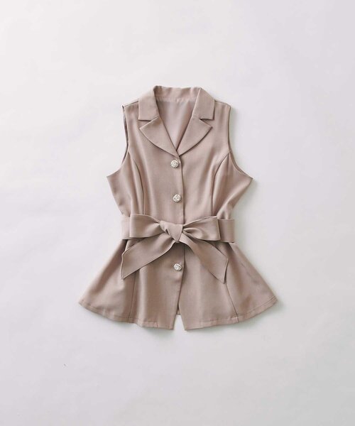 OLIVE des OLIVE（オリーブデオリーブ）の「【Belle Charme】Ribbon Belt Jacket（その他アウター・レディース・ドット/オフホワイト/ベージュ・FREE）」の17枚目の写真