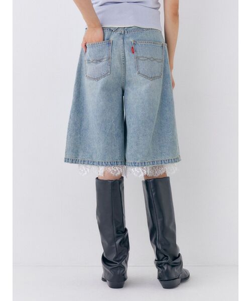 Ungrid（アングリッド）の「シンチバックデザインハーフパンツ（デニムパンツ・レディース・ベージュ/ブルー・MEDIUM/SMALL）」の22枚目の写真