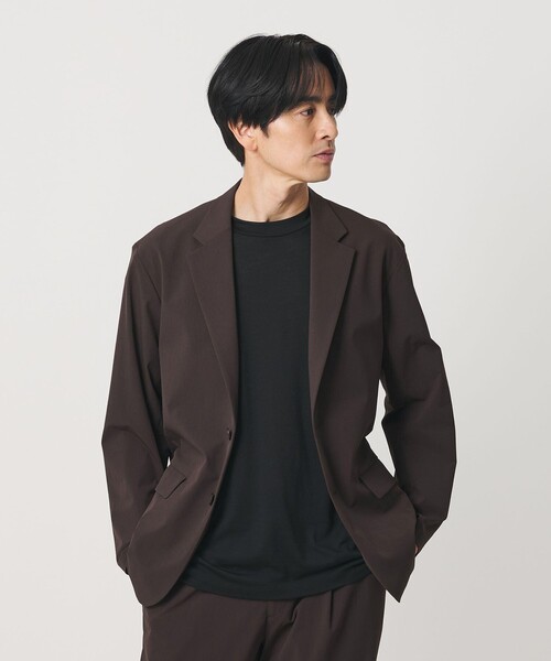 BEAUTY&YOUTH UNITED ARROWS(ビューティーアンドユースユナイテッドアローズ)の「360°MASTER イーズ コンフォート 2B ジャケット セットアップ対応 撥水 ストレッチ ウォッシャブル(テーラードジャケット・メンズ・ブラック/ダークブラウン/ダークグレー・XL/L/M/S)」の3枚目の写真