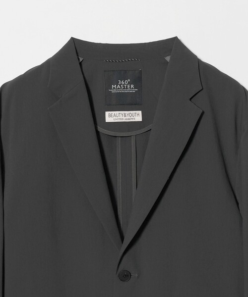 BEAUTY&YOUTH UNITED ARROWS(ビューティーアンドユースユナイテッドアローズ)の「360°MASTER イーズ コンフォート 2B ジャケット セットアップ対応 撥水 ストレッチ ウォッシャブル(テーラードジャケット・メンズ・ブラック/ダークブラウン/ダークグレー・XL/L/M/S)」の10枚目の写真