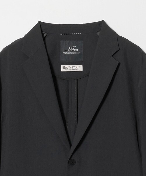 BEAUTY&YOUTH UNITED ARROWS(ビューティーアンドユースユナイテッドアローズ)の「360°MASTER イーズ コンフォート 2B ジャケット セットアップ対応 撥水 ストレッチ ウォッシャブル(テーラードジャケット・メンズ・ブラック/ダークブラウン/ダークグレー・XL/L/M/S)」の5枚目の写真