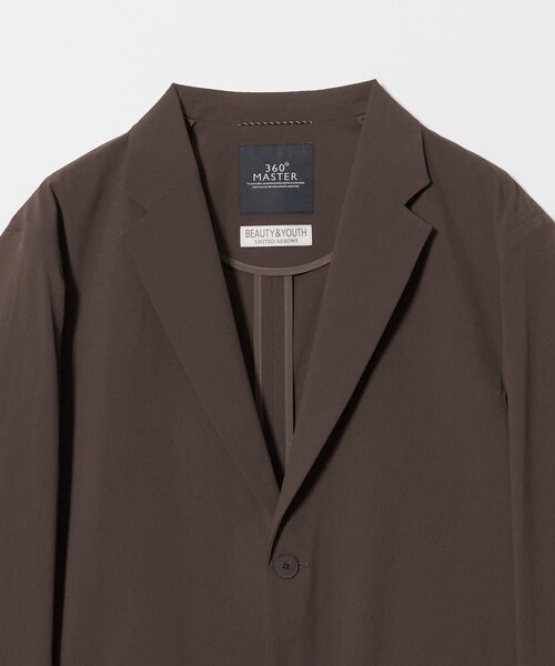 BEAUTY&YOUTH UNITED ARROWS(ビューティーアンドユースユナイテッドアローズ)の「360°MASTER イーズ コンフォート 2B ジャケット セットアップ対応 撥水 ストレッチ ウォッシャブル(テーラードジャケット・メンズ・ブラック/ダークブラウン/ダークグレー・XL/L/M/S)」の8枚目の写真