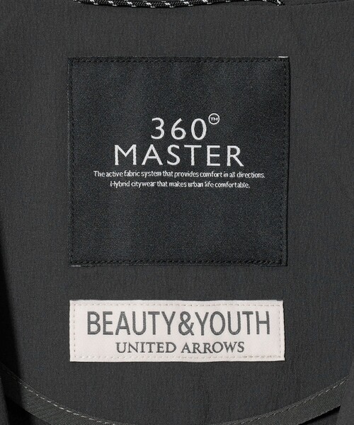 BEAUTY&YOUTH UNITED ARROWS(ビューティーアンドユースユナイテッドアローズ)の「360°MASTER イーズ コンフォート 2B ジャケット セットアップ対応 撥水 ストレッチ ウォッシャブル(テーラードジャケット・メンズ・ブラック/ダークブラウン/ダークグレー・XL/L/M/S)」の10枚目の写真