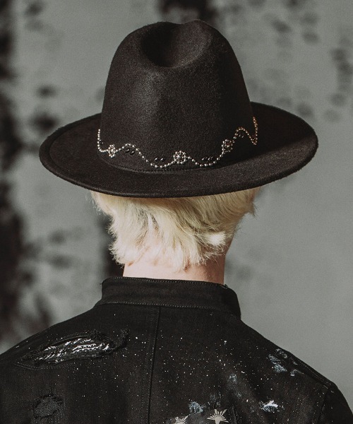 NO ID.（ノーアイディ）の「mko13722-HOTFIXﾌｪﾄﾞﾗHAT ハット(859006-526H)（ハット・メンズ・ブラック・ONE SIZE）」の3枚目の写真