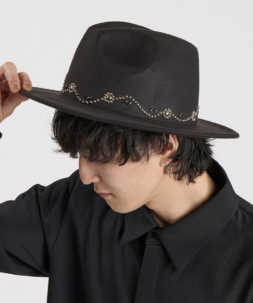 NO ID.（ノーアイディ）の「mko13722-HOTFIXﾌｪﾄﾞﾗHAT ハット(859006-526H)（ハット・メンズ・ブラック・ONE SIZE）」の8枚目の写真