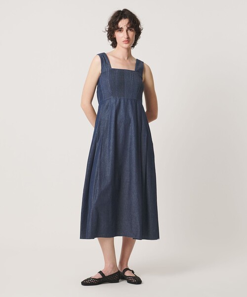 Pheeta(フィータ)の「<Pheeta>Trinity デニム キャミソール ワンピース / 016C-27D(ワンピース・レディース・ネイビー/ブラック・FREE)」の18枚目の写真