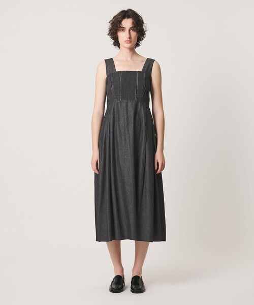 Pheeta(フィータ)の「<Pheeta>Trinity デニム キャミソール ワンピース / 016C-27D(ワンピース・レディース・ネイビー/ブラック・FREE)」の19枚目の写真