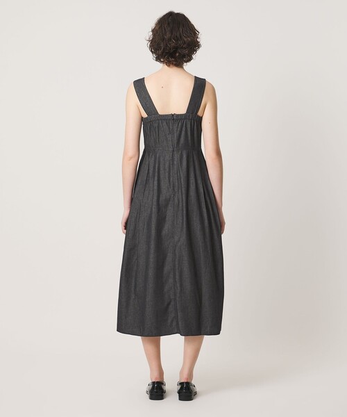 Pheeta(フィータ)の「<Pheeta>Trinity デニム キャミソール ワンピース / 016C-27D(ワンピース・レディース・ネイビー/ブラック・FREE)」の10枚目の写真