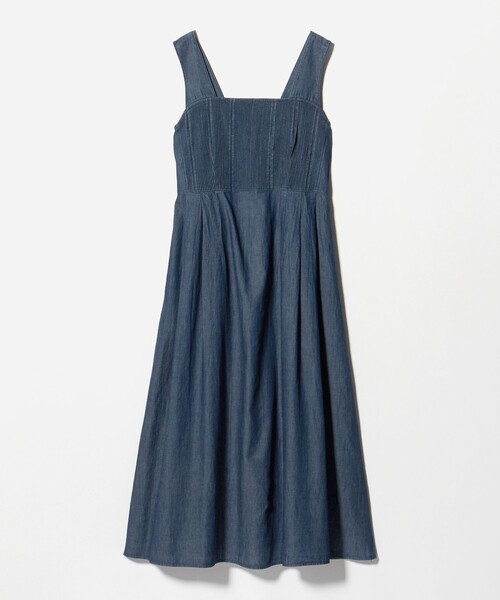 Pheeta(フィータ)の「<Pheeta>Trinity デニム キャミソール ワンピース / 016C-27D(ワンピース・レディース・ネイビー/ブラック・FREE)」の11枚目の写真