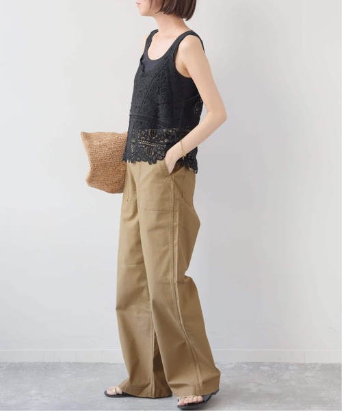 JOURNAL STANDARD relume(ジャーナルスタンダード レリューム)の「《追加6》ワイドベイカーパンツ(カーゴパンツ・レディース・ベージュ/カーキ・40)」の21枚目の写真
