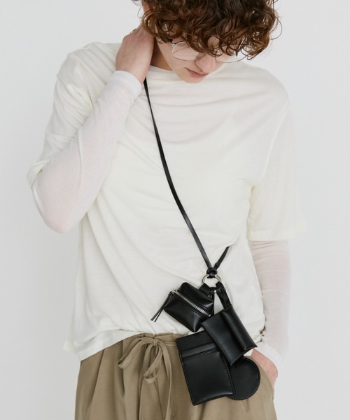 arholiday.standard(エーアールホリデースタンダード)の「multi-way neck shoulder bag / マルチウェイネックショルダーバッグ(ショルダーバッグ・レディース・ブラック・FREE)」の5枚目の写真