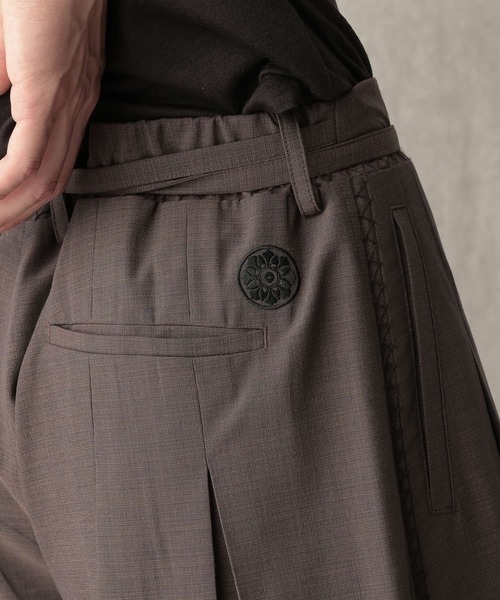 HARE(ハレ)の「【NARRIL】JIMBE-style Hakama Slacks(スラックス・メンズ・ブラック/ブラウン・LARGE/MEDIUM)」の11枚目の写真
