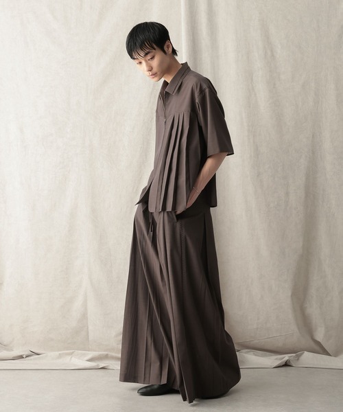 HARE(ハレ)の「【NARRIL】JIMBE-style Hakama Slacks(スラックス・メンズ・ブラック/ブラウン・LARGE/MEDIUM)」の13枚目の写真