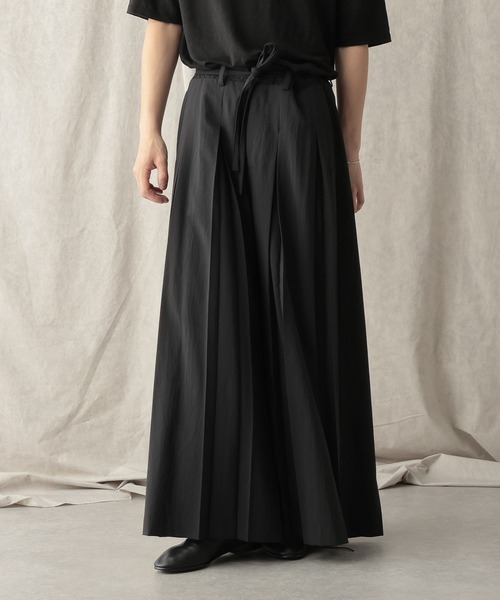 HARE(ハレ)の「【NARRIL】JIMBE-style Hakama Slacks(スラックス・メンズ・ブラック/ブラウン・LARGE/MEDIUM)」の16枚目の写真