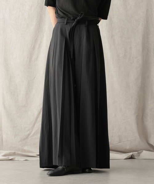 HARE(ハレ)の「【NARRIL】JIMBE-style Hakama Slacks(スラックス・メンズ・ブラック/ブラウン・LARGE/MEDIUM)」の17枚目の写真