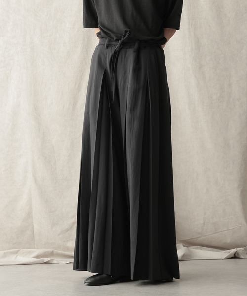 HARE(ハレ)の「【NARRIL】JIMBE-style Hakama Slacks(スラックス・メンズ・ブラック/ブラウン・LARGE/MEDIUM)」の18枚目の写真