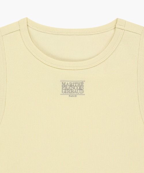 MARITHE + FRANCOIS GIRBAUD(マリテフランソワジルボー)の「W SMALL CLASSIC LOGO ONE SHOULDER LAYERED TEE(Tシャツ/カットソー・レディース・アイボリー/スカイブルー・MEDIUM/SMALL)」の14枚目の写真