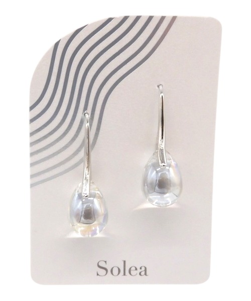 Zoule（ゾーラ）の「Zoule ゾーラ：Soleaシリーズ　clear drop　ピアス（ピアス（両耳用）・レディース・シルバー・FREE）」の6枚目の写真