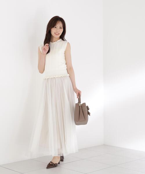PROPORTION BODY DRESSING(プロポーションボディドレッシング)の「レース編みノースリーブニット / 1216270801(ニット/セーター・レディース・ブラウン/ホワイト系その他/グリーン・FREE)」の10枚目の写真