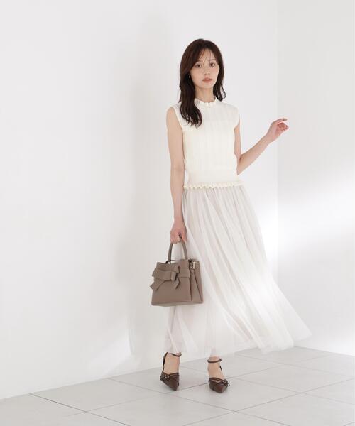 PROPORTION BODY DRESSING(プロポーションボディドレッシング)の「レース編みノースリーブニット / 1216270801(ニット/セーター・レディース・ブラウン/ホワイト系その他/グリーン・FREE)」の11枚目の写真