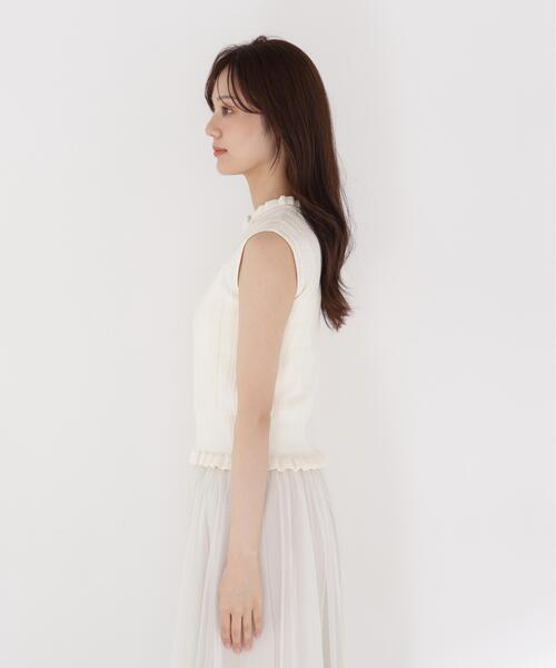PROPORTION BODY DRESSING(プロポーションボディドレッシング)の「レース編みノースリーブニット / 1216270801(ニット/セーター・レディース・ブラウン/ホワイト系その他/グリーン・FREE)」の14枚目の写真