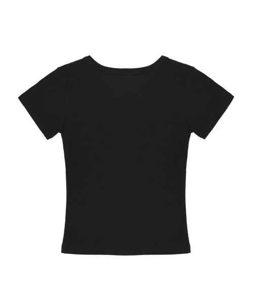 NICK&NICOLE（ニックアンドニコール）の「ESSENTIAL SLIM HALF TOP_BLACK（Tシャツ/カットソー・レディース・その他・FREE）」の2枚目の写真