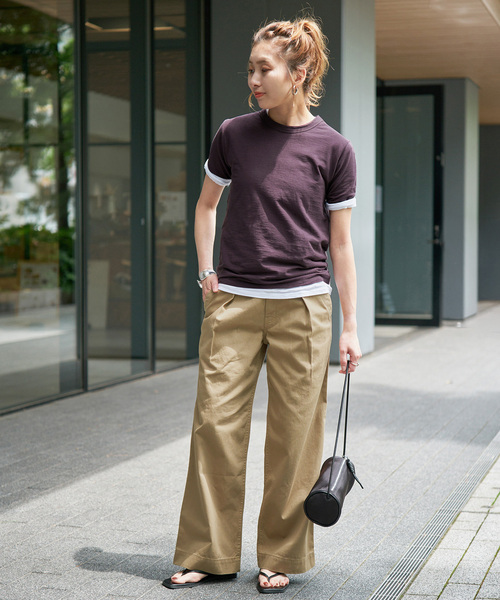 Spick & Span（スピックアンドスパン）の「ラチネバックイージーストレートパンツ（その他パンツ・レディース・カーキ/ボルドー/ベージュ・34/38/36）」の22枚目の写真