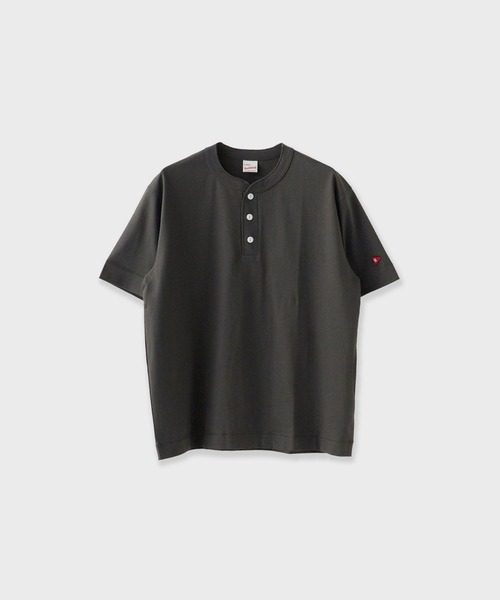 Healthknit(ヘルスニット)の「Healthknit/ Open-End Dry Jersey Henley S/S /51034 夏服(Tシャツ/カットソー・メンズ・ベージュ/オフホワイト/ブラック/ネイビー・M/XL/L)」の2枚目の写真