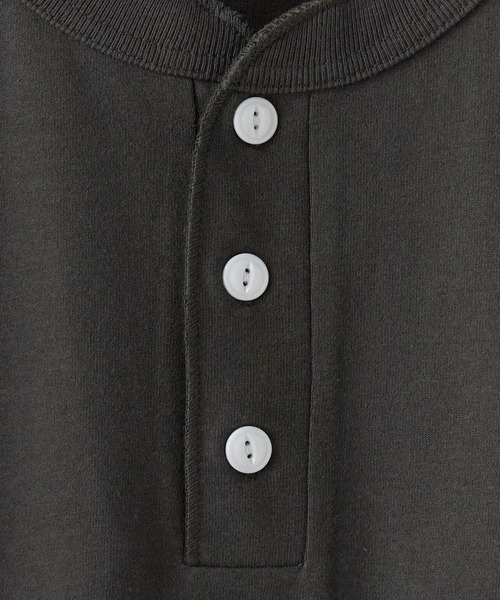 Healthknit(ヘルスニット)の「Healthknit/ Open-End Dry Jersey Henley S/S /51034 夏服(Tシャツ/カットソー・メンズ・ベージュ/オフホワイト/ブラック/ネイビー・M/XL/L)」の6枚目の写真