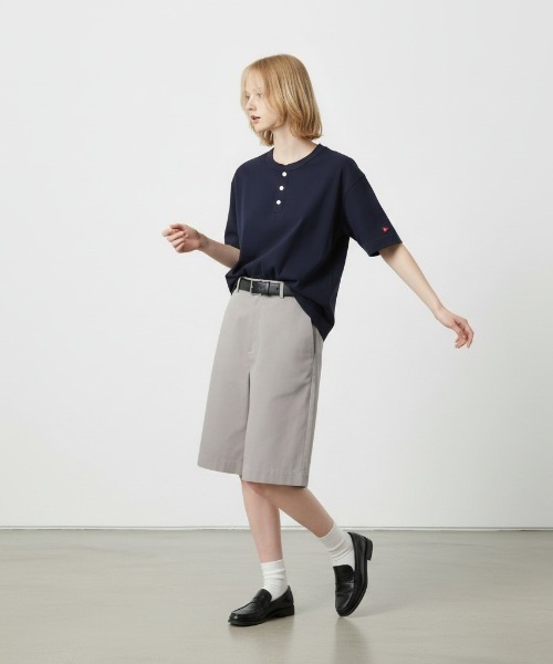 Healthknit(ヘルスニット)の「Healthknit/ Open-End Dry Jersey Henley S/S /51034 秋服 冬服(Tシャツ/カットソー・メンズ・ベージュ/オフホワイト/ブラック/ネイビー・M/XL/L)」の16枚目の写真