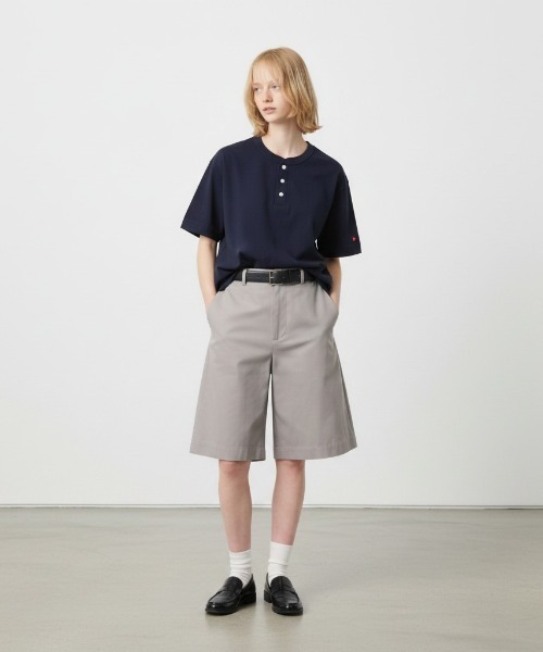Healthknit(ヘルスニット)の「Healthknit/ Open-End Dry Jersey Henley S/S /51034 秋服 冬服(Tシャツ/カットソー・メンズ・ベージュ/オフホワイト/ブラック/ネイビー・M/XL/L)」の12枚目の写真
