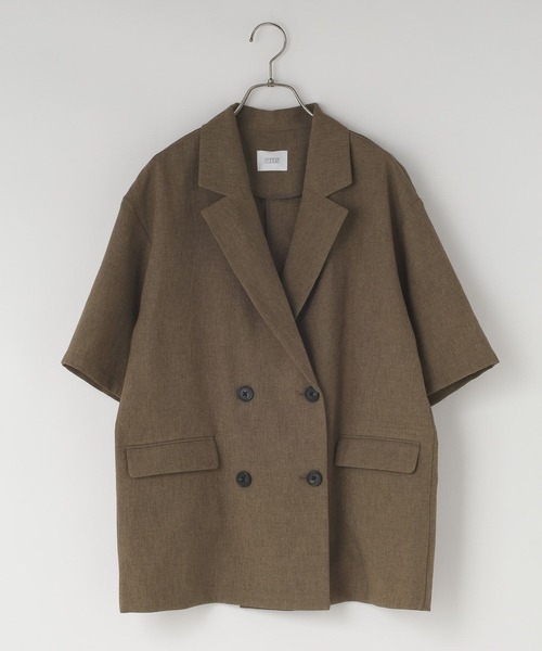 LOWRYS FARM(ローリーズファーム)の「ホップサックダブルジャケットSS 879061(その他アウター・レディース・ブラウン系その他/グレー系その他2・FREE)」の3枚目の写真
