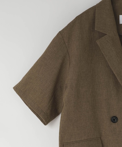 LOWRYS FARM(ローリーズファーム)の「ホップサックダブルジャケットSS 879061(その他アウター・レディース・ブラウン系その他/グレー系その他2・FREE)」の6枚目の写真