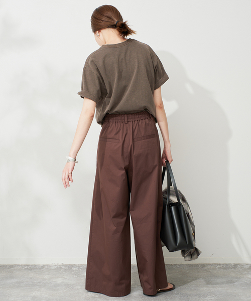 SLOBE IENA(スローブイエナ)の「スラブピグメントロゴTEE(Tシャツ/カットソー・レディース・ブラウン/アイボリー/ブラック系その他・FREE)」の10枚目の写真