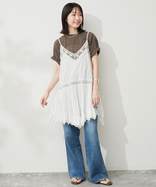 SLOBE IENA(スローブイエナ)の「スラブピグメントロゴTEE(Tシャツ/カットソー・レディース・ブラウン/アイボリー/ブラック系その他・FREE)」の14枚目の写真