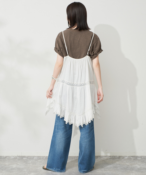 SLOBE IENA(スローブイエナ)の「スラブピグメントロゴTEE(Tシャツ/カットソー・レディース・ブラウン/アイボリー/ブラック系その他・FREE)」の15枚目の写真