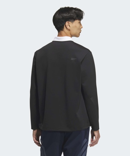 adidas（アディダス）の「ポロシャツ 長袖【adidas Golf/アディダスゴルフ】（ポロシャツ・メンズ・ブラック・X-LARGE/SMALL/MEDIUM/XX-LARGE/LARGE）」の2枚目の写真