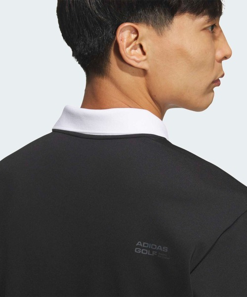 adidas（アディダス）の「ポロシャツ 長袖【adidas Golf/アディダスゴルフ】（ポロシャツ・メンズ・ブラック・X-LARGE/SMALL/MEDIUM/XX-LARGE/LARGE）」の6枚目の写真