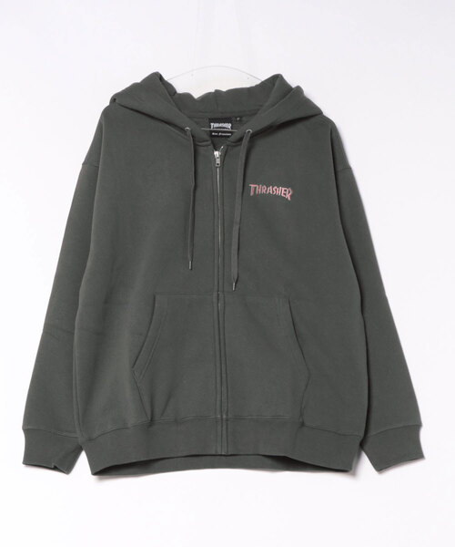 THRASHER（スラッシャー）の「THRASHER/スラッシャー 264TH2PK098 パーカー（パーカー・レディース・グレー/パープル/ホワイト・FREE）」の2枚目の写真