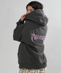 THRASHER/スラッシャー ジップアップパーカー ラインストーン 264TH2PK098