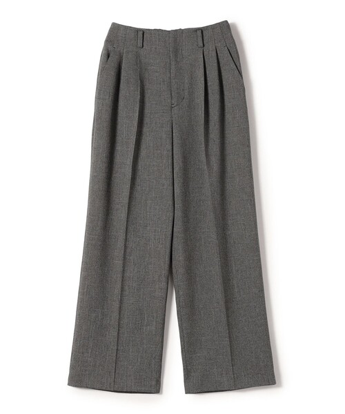 SHIPS（シップス）の「〈防シワ/洗濯機可能〉シャーク ツイード ストレッチ 2タック パンツ（その他パンツ・レディース・ベージュ/ダークグレー/ブラウン・36/40/38）」の21枚目の写真