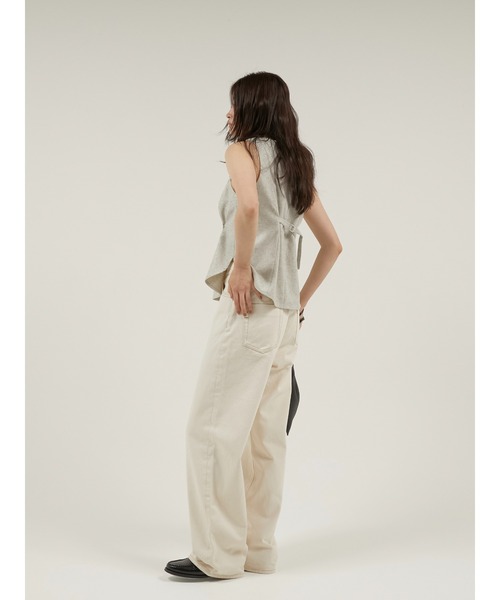 LA PEAU DE GEM(ラポドゥジェム)の「【LA PEAU DE GEM】 tuck c/n tops / タッククルーネックトップス(その他トップス・レディース・ブラウン/ベージュ・FREE)」の9枚目の写真