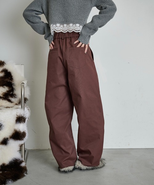 THE YOn(ザヨン)の「パイピングカーブパンツ(その他パンツ・レディース・チャコールグレー/ベージュ/ボルドー・S/M)」の11枚目の写真