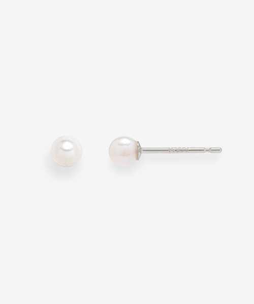 BLOOM(ブルーム)の「プラチナ あこや真珠 ピアス(3.0mm-3.5mm) BLOOM/ブルーム(ピアス(両耳用)・レディース・プラチナム・-)」の2枚目の写真