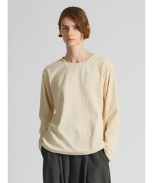 mizuiro ind ピケロングスリーブクルーネックTシャツ