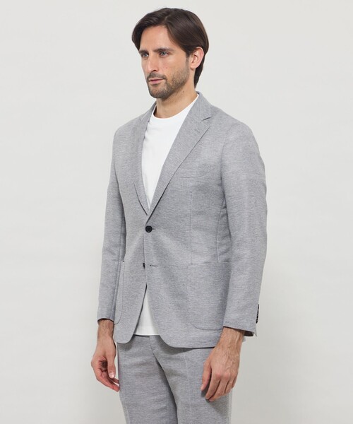 MACKINTOSH LONDON(マッキントッシュ ロンドン)の「【WEB・一部店舗限定】【BREASY JACKET】ウール混レノクロスセットアップジャケット(テーラードジャケット・メンズ・グレー/ダークネイビー・40/38)」の6枚目の写真