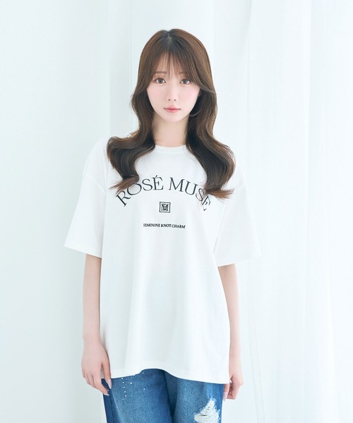 Rose Muse｜ロゼミューズのTシャツ/カットソー（ホワイト/白色系・ワン