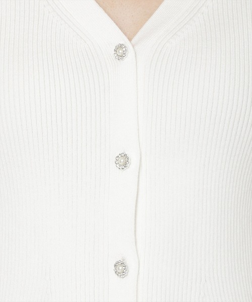 WILLSELECTION(ウィルセレクション)の「ファースリーブペプラムニットカーディガン(カーディガン/ボレロ・レディース・ブラック/ダークブラウン/ベージュ/オフホワイト/ピンク/ボルドー・FREE)」の11枚目の写真