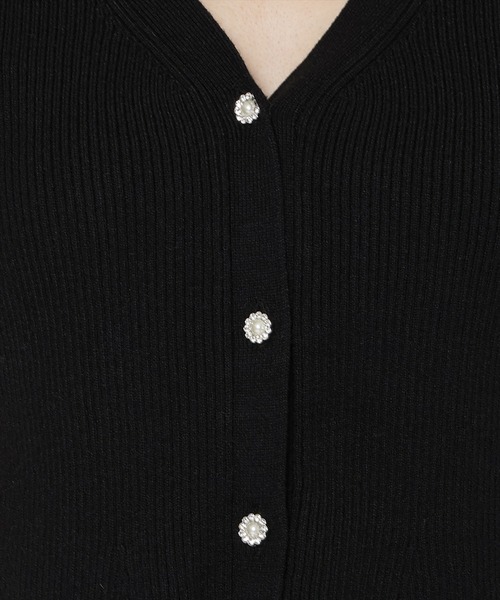 WILLSELECTION(ウィルセレクション)の「ファースリーブペプラムニットカーディガン(カーディガン/ボレロ・レディース・ブラック/ダークブラウン/ベージュ/オフホワイト/ピンク/ボルドー・FREE)」の19枚目の写真